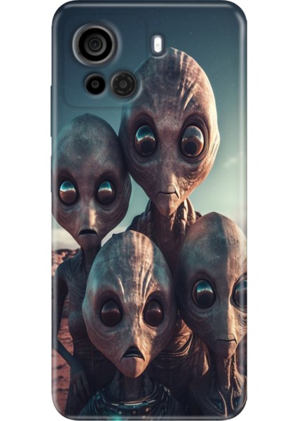 Casper Via F30 Uyumlu Kılıf Desenli Silikon Renkli Tpu Uv Ufo