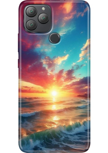 General Mobile Gm 22 Plus Kılıf Desenli Esnek Silikon Uv Okyanus