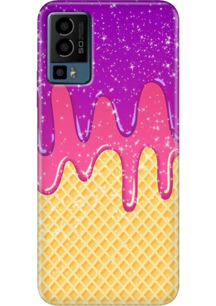 General Mobile Gm 23 Kılıf Desenli GM23 Silikon Case Uv Krema