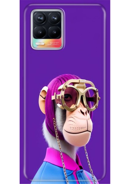 Realme 8 / Realme 8 Pro Kılıf Renkli Esnek Silikon Monkey