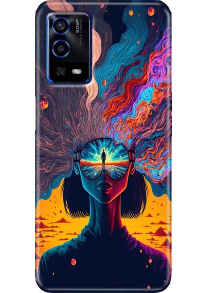 Oppo A55 4g Kılıf Silikon Tasarım Stok Girdap