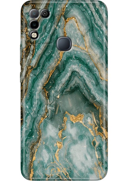 Infinix Hot 10 Play Kılıf Desenli Baskılı Esnek Silikon Kapak Granit