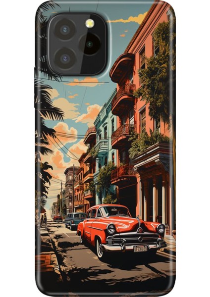 Oukitel C21 Pro / Plus Uyumlu Kılıf Desenli Silikon Renkli Tpu Uv Küba