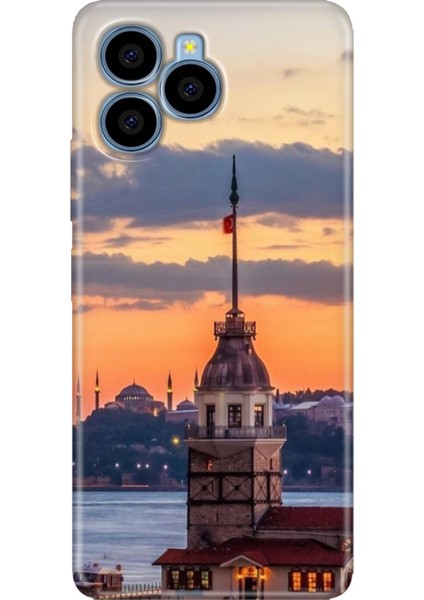 Omix X6 Kılıf Silikon Özel Kapak Kız Kulesi