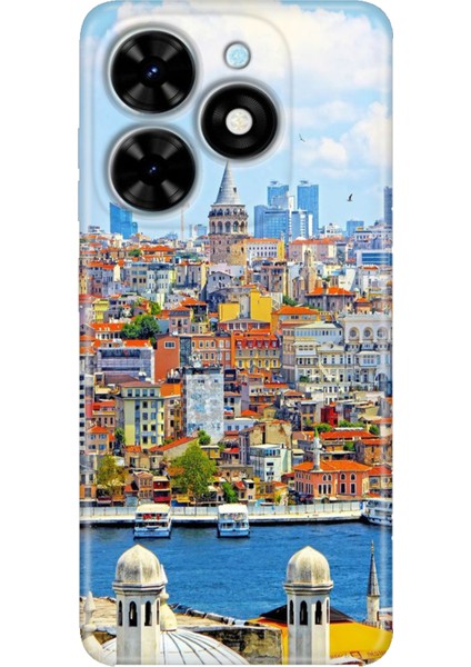 Tecno Spark Go 2024 Kılıf Baskılı Esnek Silikon Kapak Istanbul