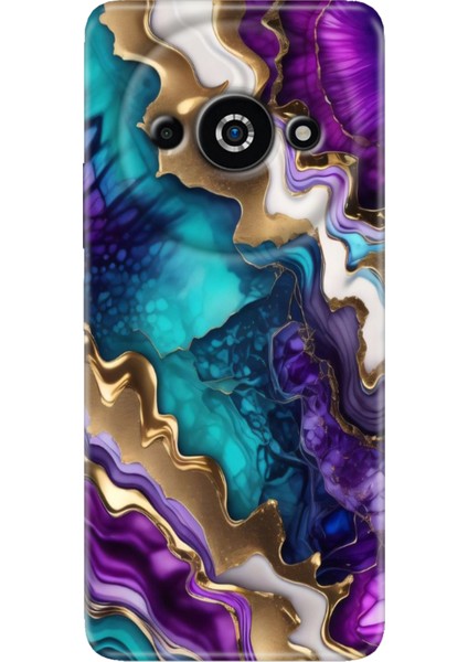 Xiaomi Poco C61 Kılıf Tasarım Baskılı Silikon Keskin Ametist