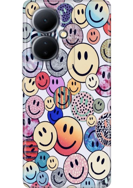 Vivo V29 Lite 5g Kılıf Desenli Silikon Kampanyalı Kapak Emojix