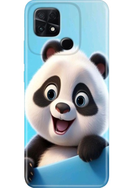 Poco C40 Kılıf Renkli Temalı Silikon Panda