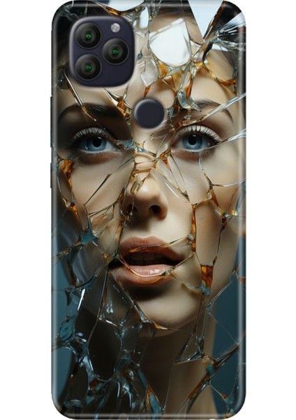 General Mobile Gm 22 - 22S Kılıf Desenli Rubber Silikon Cam Kırığı