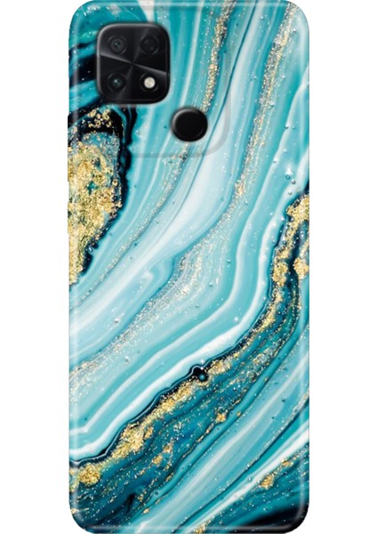 Poco C40 Kılıf Renkli Temalı Silikon Simli Taş