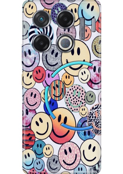 Infinix Gt 20 Pro Kılıf Renkli Esnek Silikon Emojix