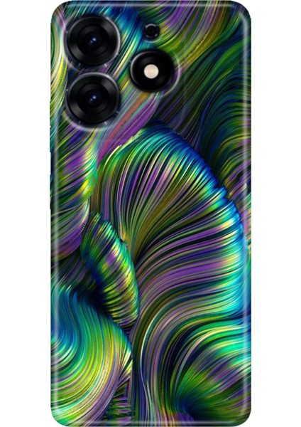 Tecno Spark 10 Pro Kılıf Renkli Temalı Tarz Silikon Holographic