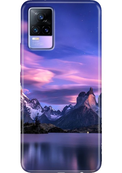 Vivo V21 Kılıf Resimli Desenli Silikon Esnek Uyumlu Kapak Kuzey