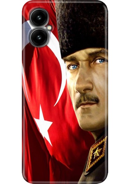 Omix X3 Kılıf Renkli Temalı Silikon Mustafa Kemal