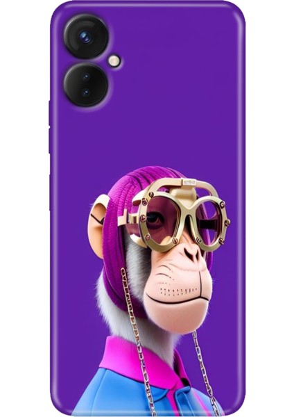 Tecno Camon 19 Neo Kılıf (CH6I) Uyumlu Desenli Silikon Monkey