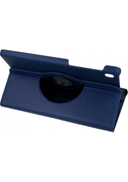 Samsung Galaxy T220 Tab A7 Lite 8.7 Kılıf 360 Tablet Deri Kılıf - Lacivert
