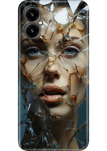 Omix X5 Kılıf Desenli Baskılı Hd Kaleografi Silikon Cam Kırığı