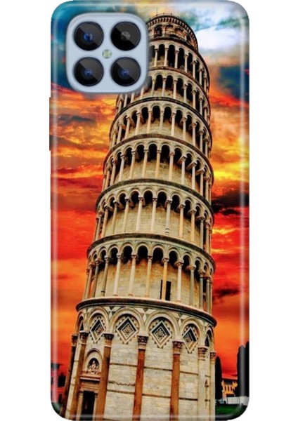 Omix X600 Kılıf Renkli Esnek Silikon Pizza Kulesi