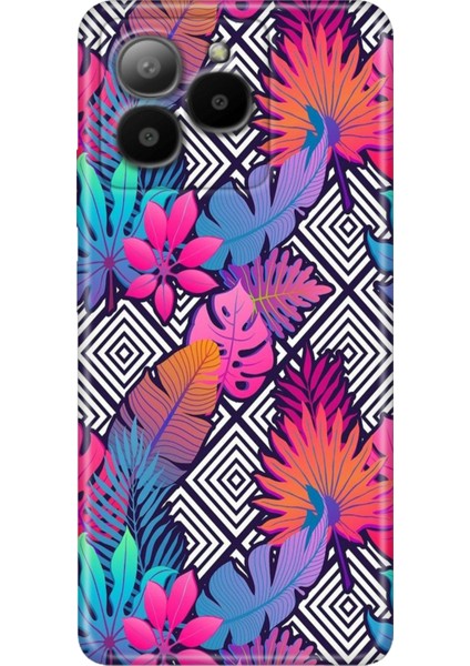 Omix X7 Kılıf Silikon Tasarım Stok Botanik