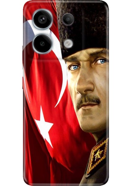 Redmi Note 13 Pro 5g / Poco X6 Kılıf Renkli Esnek Silikon Mustafa Kemal