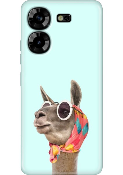 Tecno Pova 5 Kılıf Renkli Esnek Silikon Deve