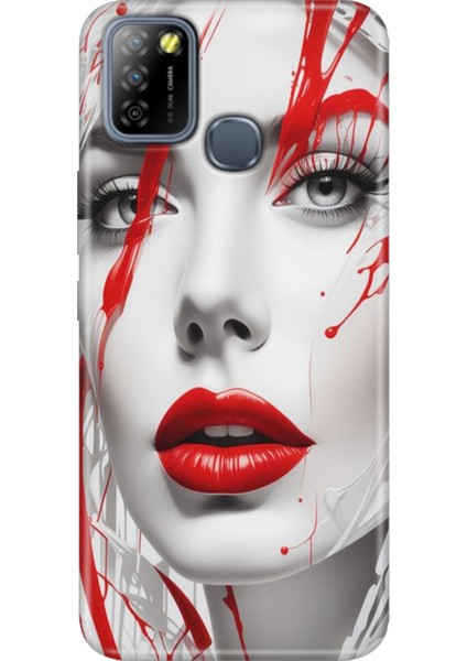 Infinix Smart 5 Uyumlu Kılıf Renkli Smart 5 Silikon Lady