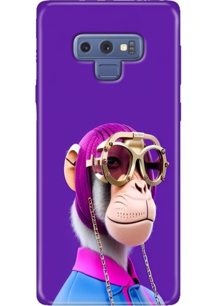 Samsung Galaxy Note 9 Kılıf Renkli Esnek Silikon Monkey