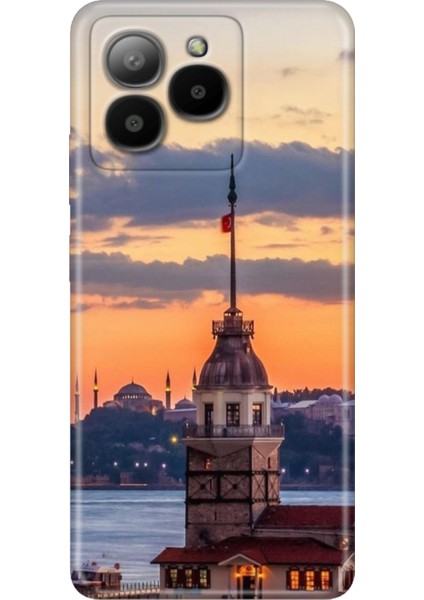 Omix X7 Kılıf Silikon Tasarım Stok Kız Kulesi