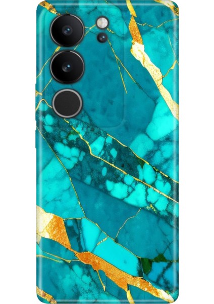 Vivo V29 5g Kılıf Desenli Silikon Esnek Uyumlu Kapak Prag Mermer