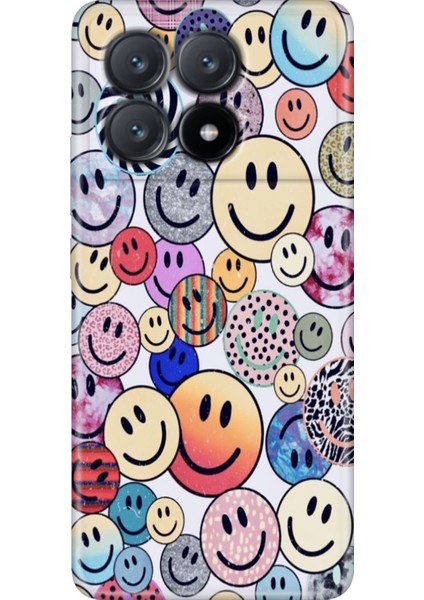 Xiaomi Poco X6 Pro Kılıf Renkli Esnek Silikon Emojix