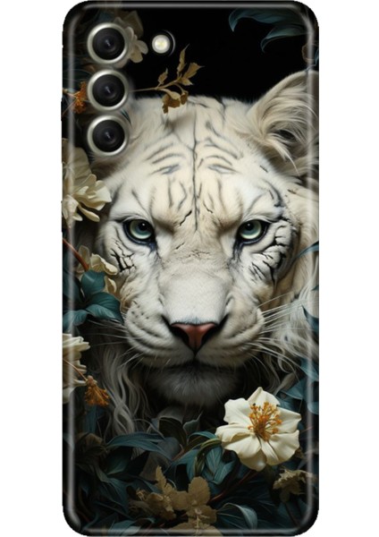 Samsung Galaxy S21 Fe Kılıf Desenli Kapak Renkli Tpu Uv Aslan