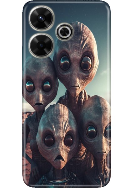 Xiaomi Redmi 13 4g Kılıf Renkli Tpu Baskı Ermer Silikon Ufo