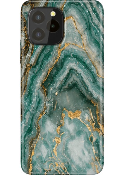 Oukitel C21 Pro / Plus Uyumlu Kılıf Desenli Silikon Renkli Tpu Uv Granit