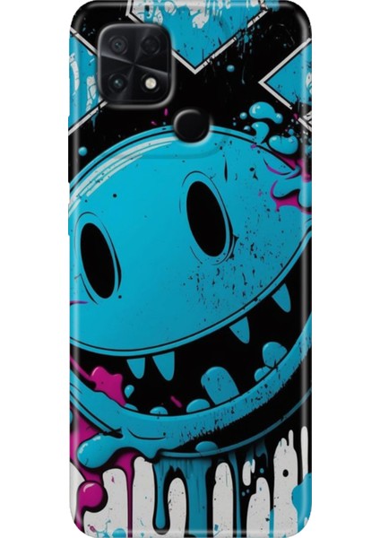 Poco C40 Kılıf Renkli Temalı Silikon Vintage Wall