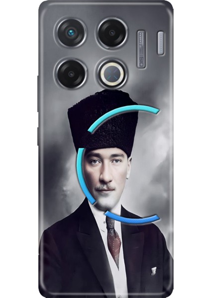 Infinix Gt 20 Pro Kılıf Renkli Esnek Silikon Atatürk