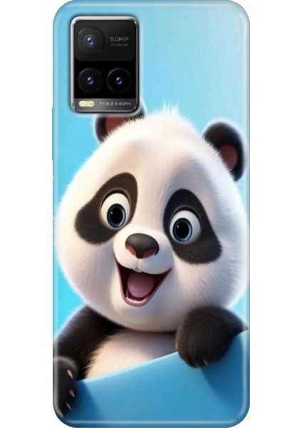 Vivo Y21S Y33S Y32 Kılıf Desenli Silikon Esnek Kapak Panda