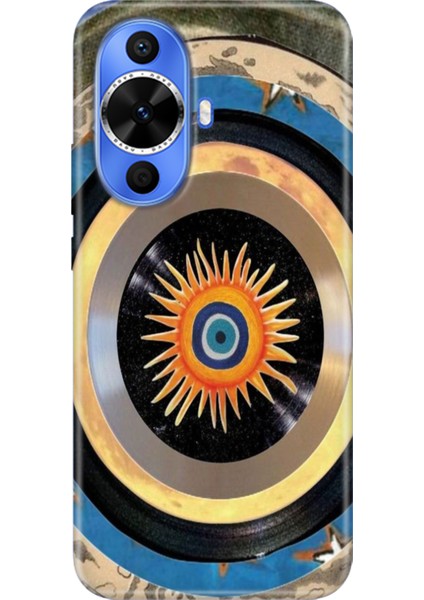 Huawei Nova 12S Kılıf Desenli Kapak Renkli Tpu Uv Nazar