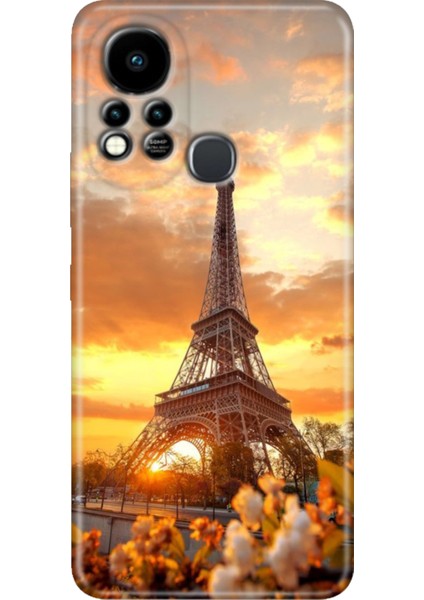 Infinix Hot 11S Uyumlu Kılıf Renkli Tpu Silikon Eyfel