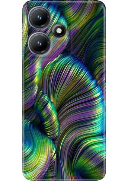 Infinix Hot 30 Kılıf Baskılı Esnek Silikon Kapak Holographic