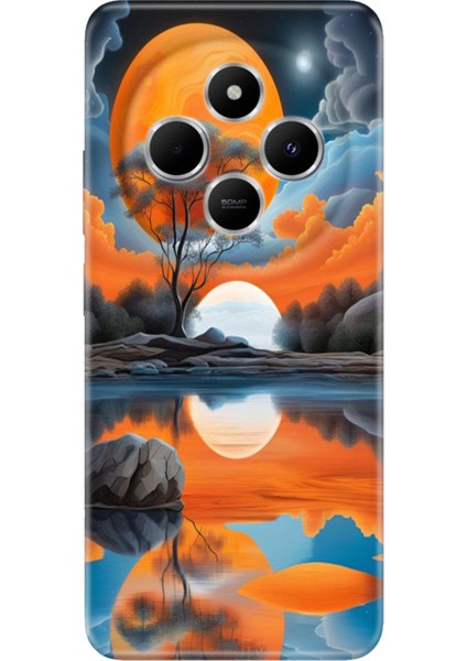 Xiaomi Redmi 14C Kılıf Renkli Rubber Desenli Silikon Afrika