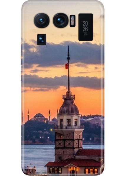 Xiaomi Mi 11 Ultra Kılıf Desenli Outlet Silikon Kız Kulesi