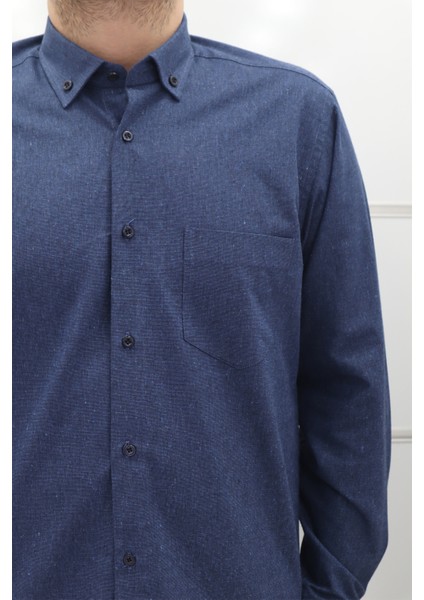 Fistan Store Erkek Düz Klasik Kesim Rahat Kalıp Tek Cepli Kışlık Kaşmir Gömlek fiyatları