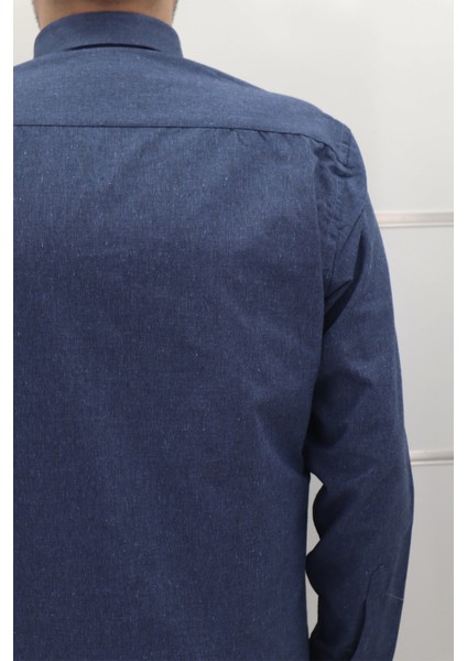 Fistan Store Erkek Düz Klasik Kesim Rahat Kalıp Tek Cepli Kışlık Kaşmir Gömlek fırsatları
