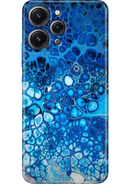 Xiaomi Redmi 12 Kılıf Tasarım Outlet Silikon Derin Mavi