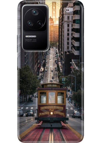 Xiaomi Poco F4 Kılıf Desenli Kapak Renkli Ermer California