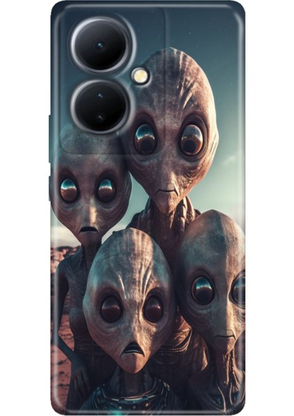 Vivo V29 Lite 5g Kılıf Egzotik Desenli Silikon Kampanyalı Kapak Ufo