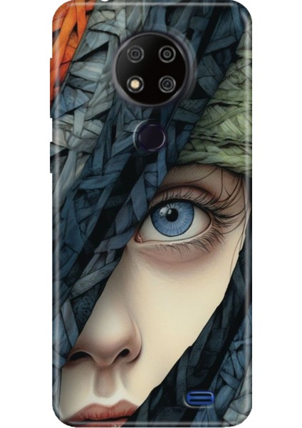 Reeder P13 Blue Max 2020 Kılıf Desenli Kapak Silikon Cover Siluet