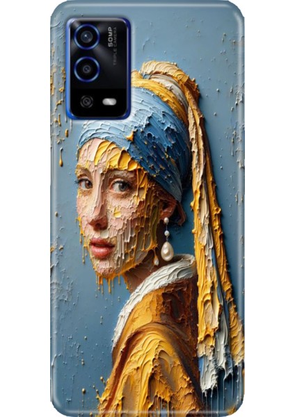 Oppo A55 4g Kılıf Silikon Tasarım Stok Inciküpeli