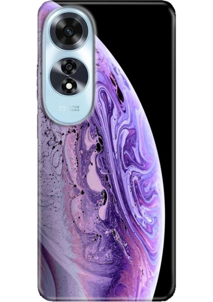 Oppo A60 Kılıf (CPH2631) Uyumlu Silikon Desenli Kalıplı Ermer World