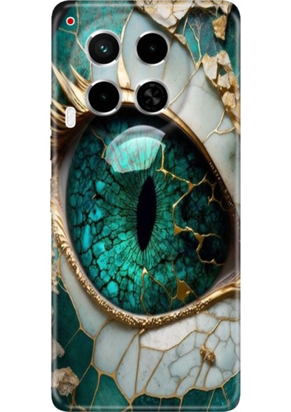 Tecno Camon 30 Kılıf (Cl6) Uyumlu Silikon Desenli Kapak Tanrıça Gözü
